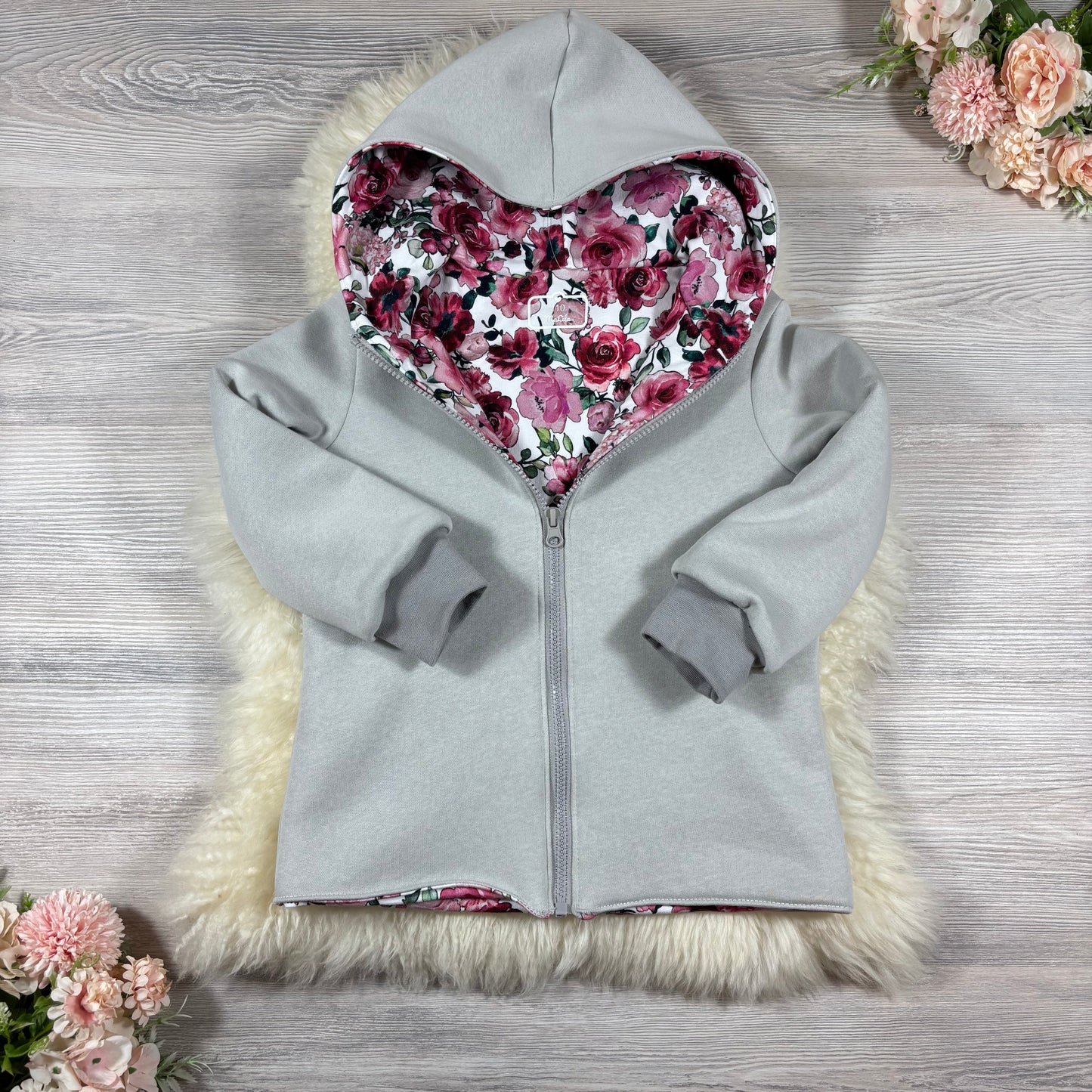 Sweatjacke mit Häschenpaar