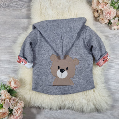 Zipfeljacke mit Stickmotiv - Feuerwehrbär